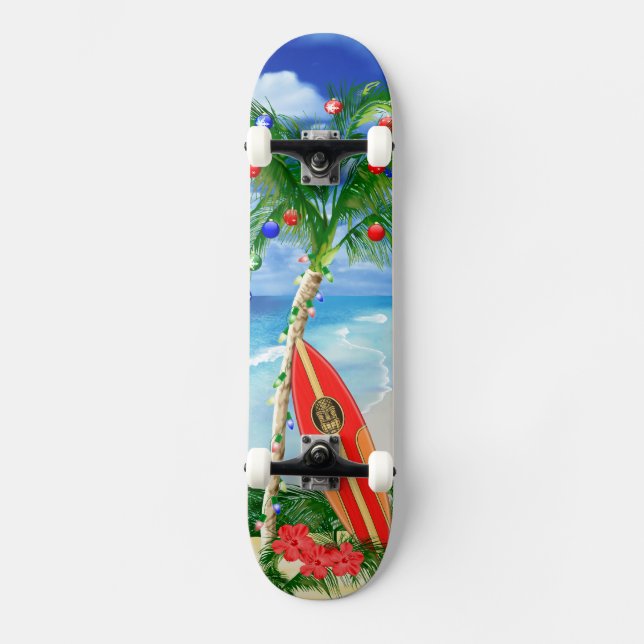 Skateboard Navidad de la playa (Anverso)