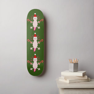 Skateboard Navidades de Cute Axolotl