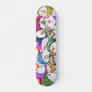 Skateboard Navidades de Snowmans felices