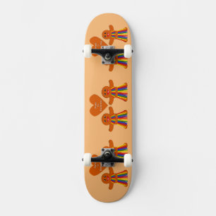 Skateboard Navidades lesbianas Gingerbread Pareja de Damas