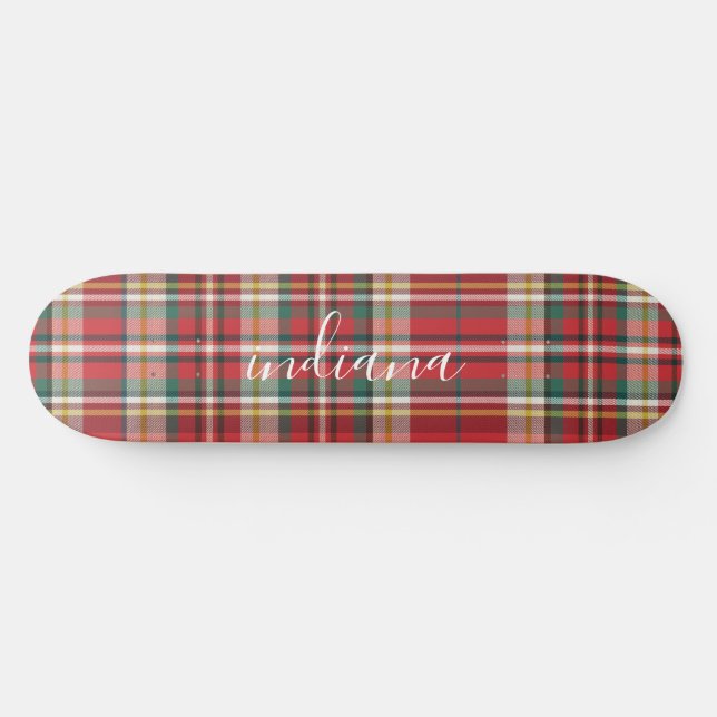 Skateboard Navidades rojos rojos rojos y blancos personalizad (Horz)