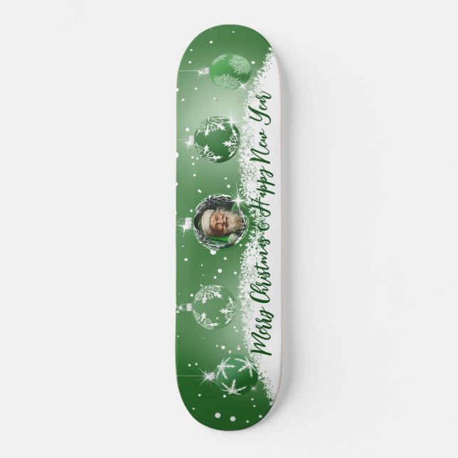Skateboard Navidades verdes (Anverso)