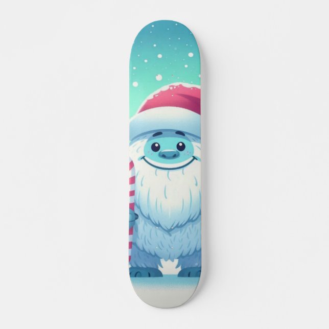 Skateboard Navidades/yeti de invierno (Anverso )