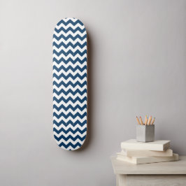 Skateboard Navy Zigzag, Navy Chevron, patrón geométrico