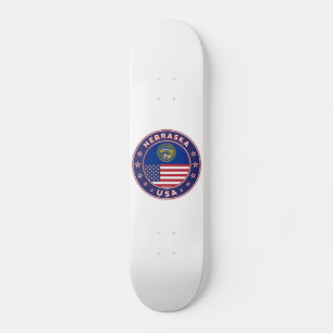 Skateboard Nebraska, caso de teléfono de Nebraska, pegatina d