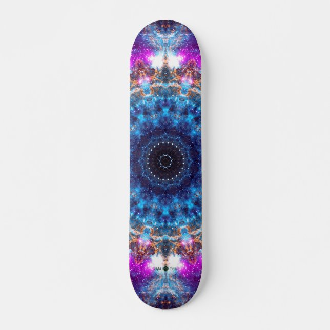 Skateboard Nebulosa Mandala (Anverso )