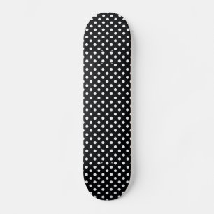 Skateboard Negro con puntos blancos
