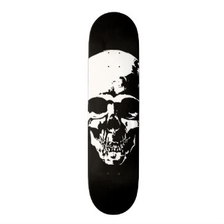 Skateboard Negro del cráneo