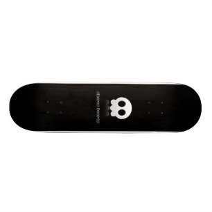 Skateboard Negro del cráneo de Cutie