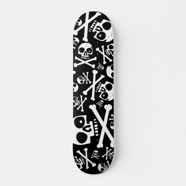 Skateboard Negro del SkullDuggery (Anverso )