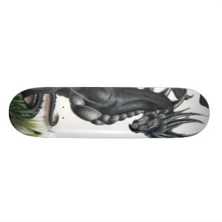 Skateboard negro-dragón