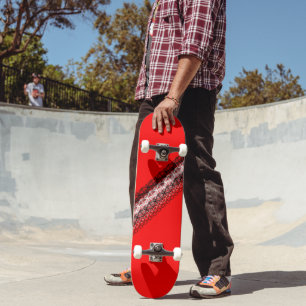 Skateboard Negro Rojo Blanco Moderno Funky 4Jesse