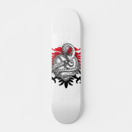 Skateboard Negro rojo de serpiente