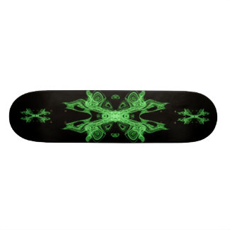 Skateboard negro verde neoverde