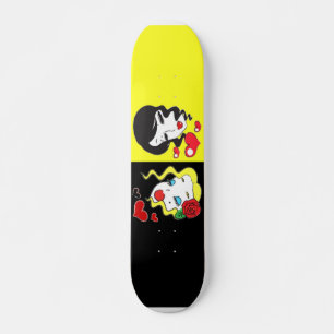 Skateboard negro y amarillo