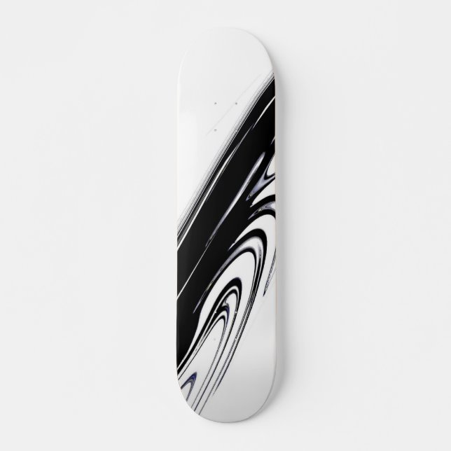 Skateboard Negro y blanco moderno (Anverso )