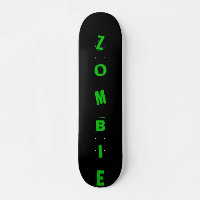 Skateboard negro, ZOMBI (Anverso )