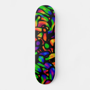Skateboard Neon Art