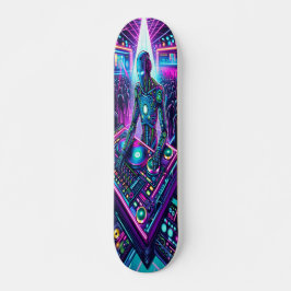 Skateboard "Neon Groove: Cyber DJ