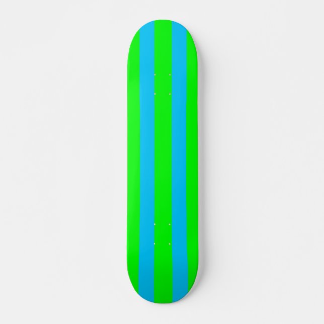 Skateboard Neon Lime Verde y Verde azulado de band (Anverso )
