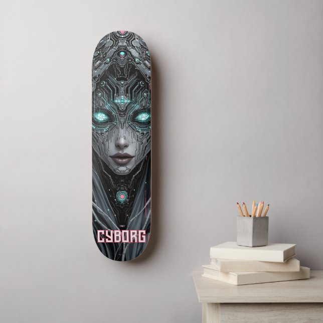 Skateboard Neon Oracle Cyborg (Arte de la pared)
