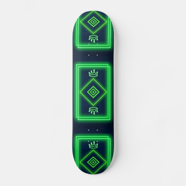 Skateboard Neón Real (Anverso)