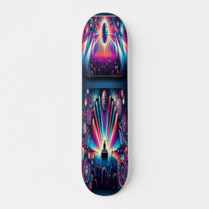 Skateboard Neon Rhythm