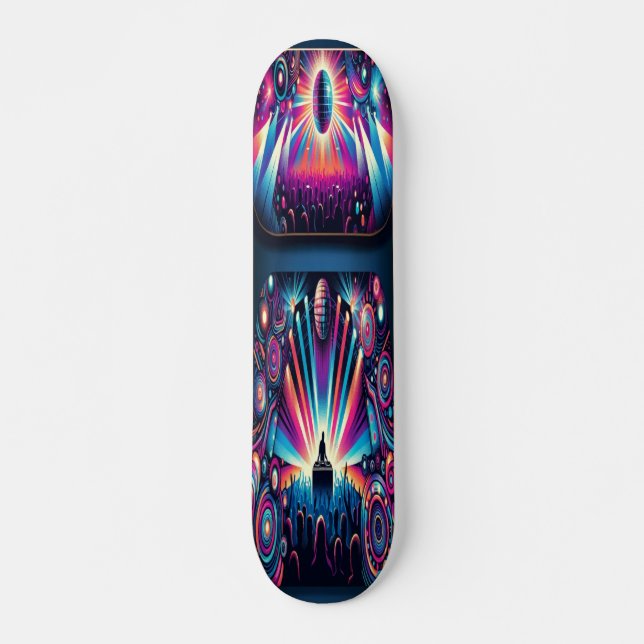 Skateboard Neon Rhythm (Anverso )