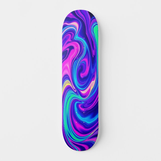 Skateboard Neon Vortex: edición 1 (Anverso)