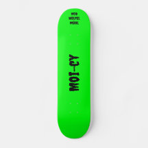 Skateboard neongrün