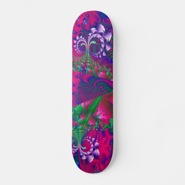 Skateboard Nerdberries Fractal Psicodélico (Anverso)