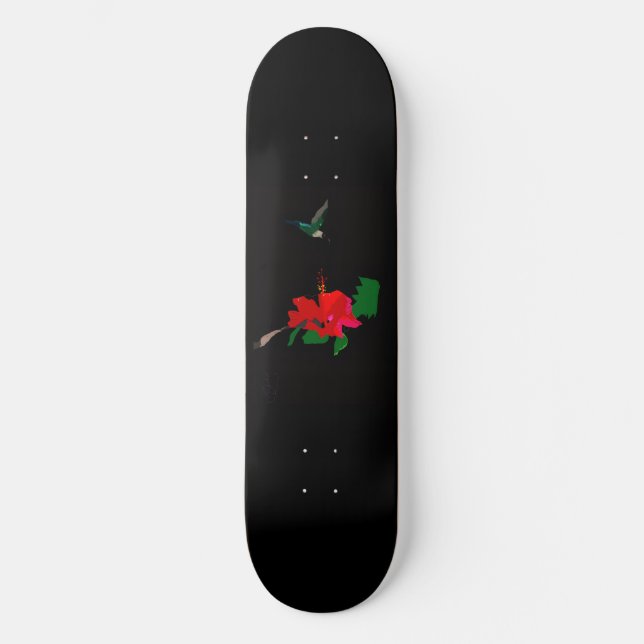 Skateboard Nevoy Ryder Hibiscus Flower & Hummingbird Board (Anverso)