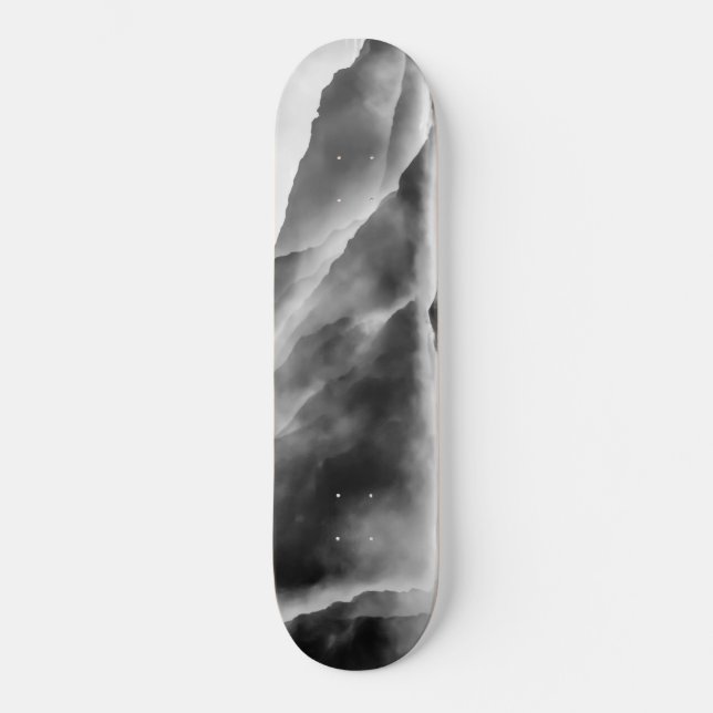 Skateboard Niebla sobre las rocas (Anverso)