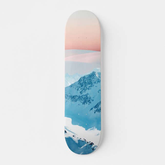 Skateboard Nieve y horizonte de Rubor (Anverso )