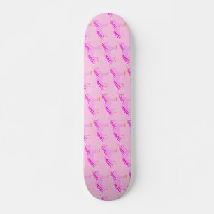 Skateboard Niña Rosa bonito Unicorn Patterada