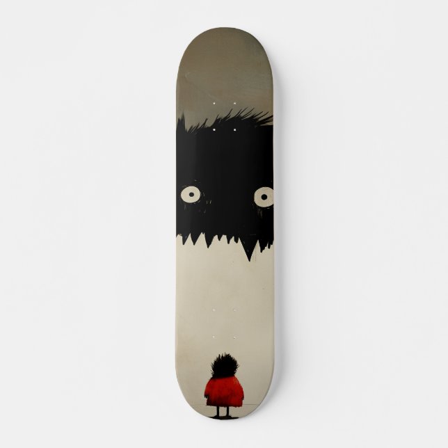 Skateboard Niña y Monstruo (Anverso )
