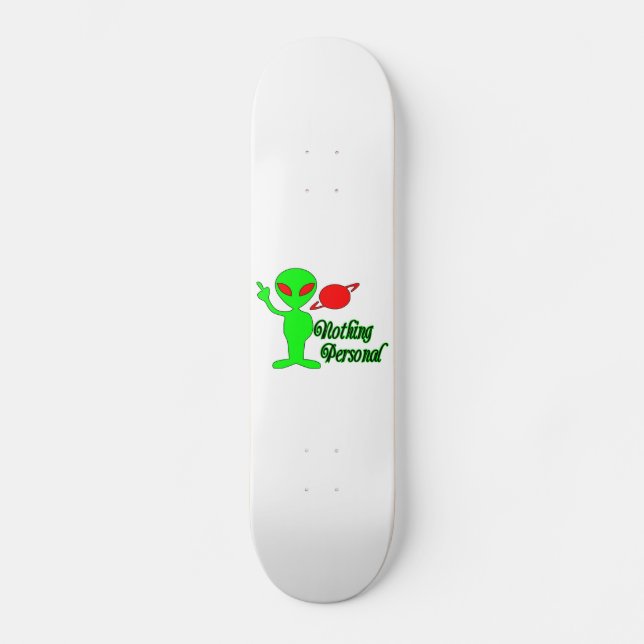 Skateboard Ningún espacio personal extranjero (Anverso)