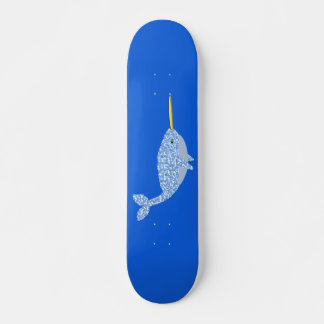 Skateboard Niño Azul lindo Narwhal