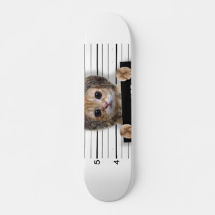 Skateboard Niño malo del gato lindo