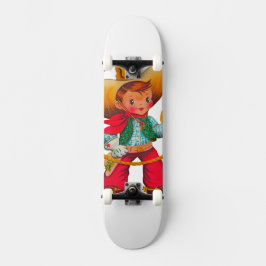 Skateboard Niño retro niño vago occidental