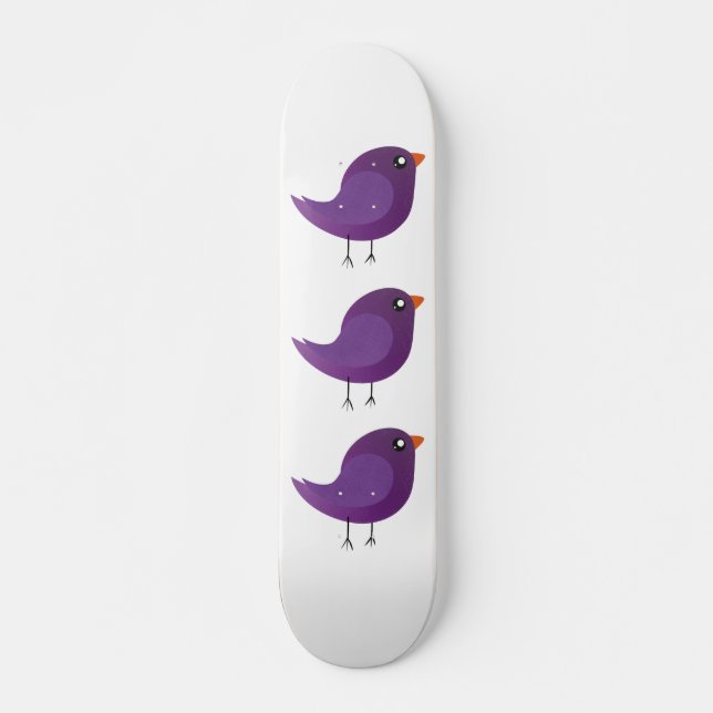 Skateboard Niños adorables pájaros (Anverso )