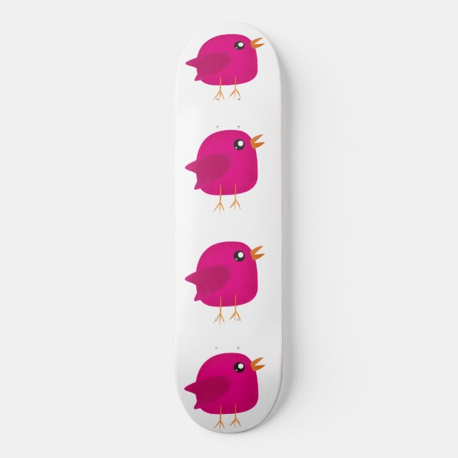 Skateboard Niños adorables pájaros (Anverso)