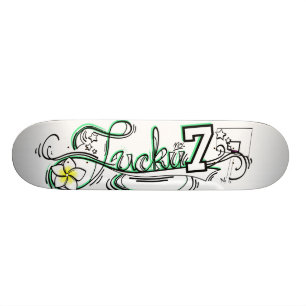 Skateboard No. afortunado 7 claro