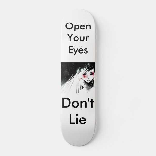 Skateboard "No mienta " (Anverso)
