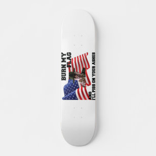 Skateboard No queme mi bandera