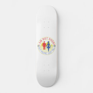 Skateboard No soy corto pero eres alto