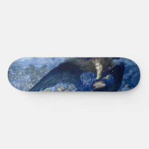 Skateboard Noche con su tren de estrellas (Ángel con Cherubs)