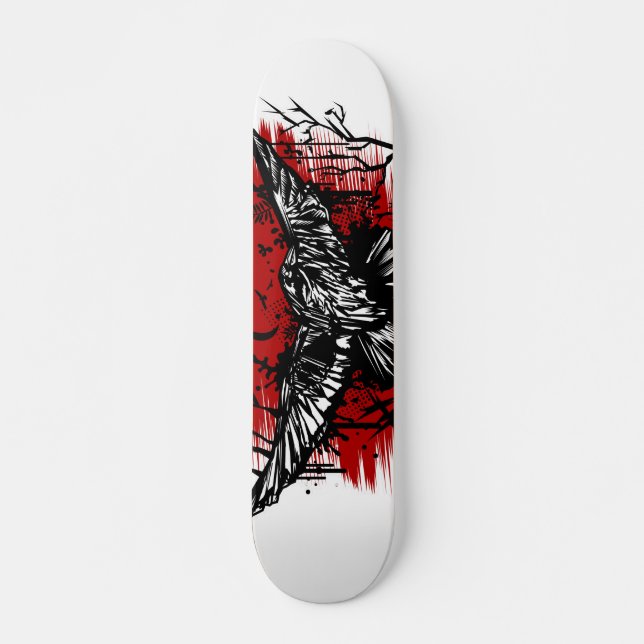 Skateboard Noche Crows  (Anverso )