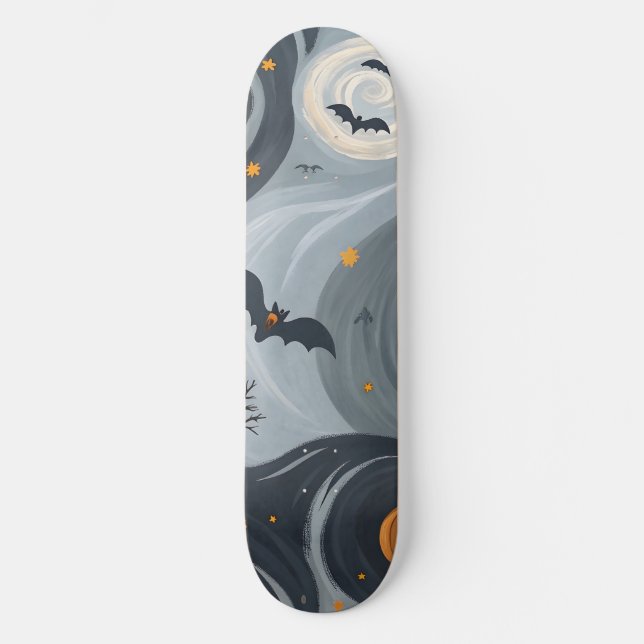Skateboard Noche de la Muerte de Halloween (Anverso)