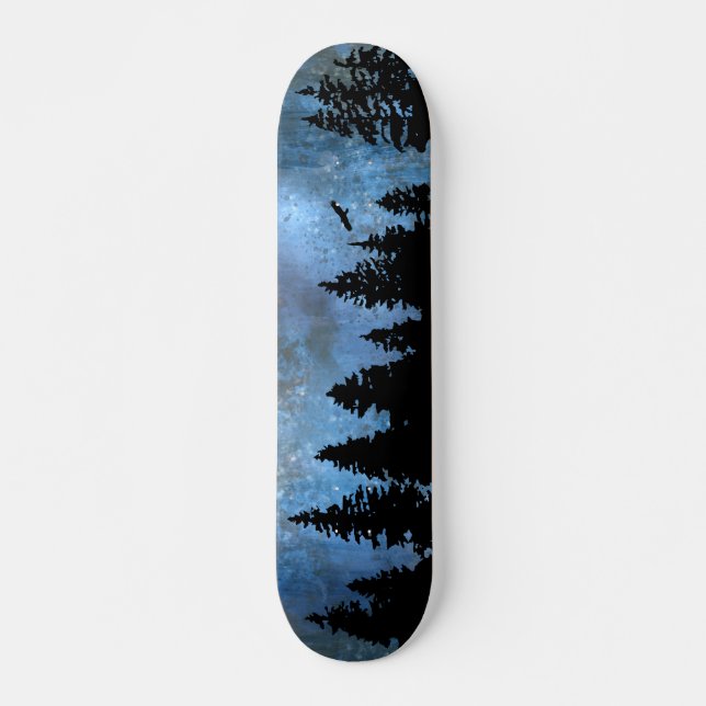 Skateboard Noche Pine Forest (Anverso )